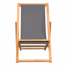 VidaXL 47415 sedia da esterno Terrazzo Seduta imbottita Tessuto, Teak Grigio - Vista aggiuntiva 3