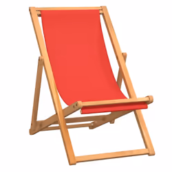 VidaXL 47417 sedia da esterno Terrazzo Seduta imbottita Tessuto, Teak Rosso - Vista aggiuntiva 2