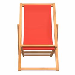 VidaXL 47417 sedia da esterno Terrazzo Seduta imbottita Tessuto, Teak Rosso - Vista aggiuntiva 3