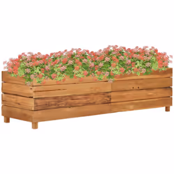 Questa fioriera rialzata in legno è in grado di accogliere un numero considerevole di piante o fiori, e sarà un'aggiunta eleg ...