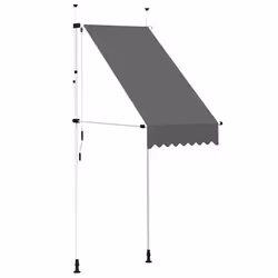 vidaXL Tenda da Sole Retrattile Manuale 100 cm Antracite - Vista aggiuntiva 2