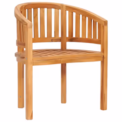 vidaXL Sedia a Banana in Legno Massello di Teak - Vista aggiuntiva 2