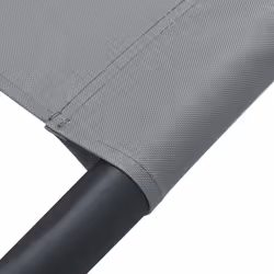 VidaXL 48079 sedia da esterno Terrazzo Seduta imbottita Oxford, Acciaio Grigio - Vista aggiuntiva 5