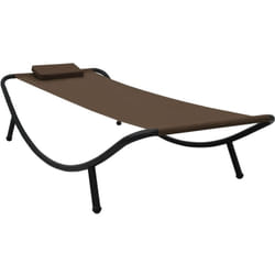 Vidaxl - Lettino da Giardino Marrone 200x90 cm in Acciaio 48063