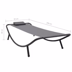 VidaXL 48082 letto per esterni Grigio - Vista aggiuntiva 7