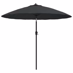 vidaXL Ombrellone da Esterni con Palo in Alluminio 270 cm Antracite - Vista aggiuntiva 2