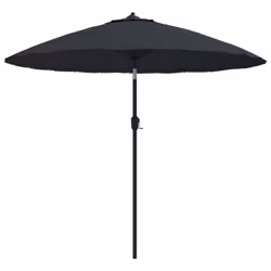 vidaXL Ombrellone da Giardino con Palo in Alluminio 270 cm Nero - Vista aggiuntiva 2