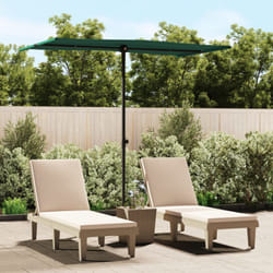Ombrellone da Esterni con Palo in Alluminio 180x110cm Verde Vidaxl 1423