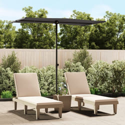 Ombrellone da Esterni con Palo in Alluminio 180x110cm Antracite Vidaxl 1427