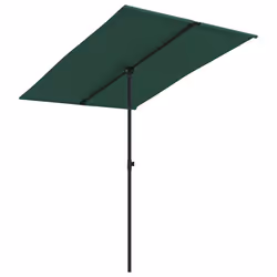 vidaXL Ombrellone da Giardino con Palo in Alluminio 2x1,5 m Verde - Vista aggiuntiva 2