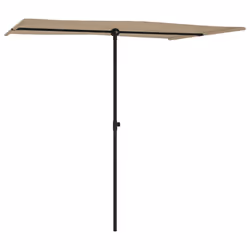 vidaXL Ombrellone da Giardino con Palo in Alluminio 2x1,5 m Talpa - Vista aggiuntiva 3