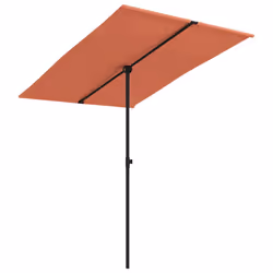 vidaXL Ombrellone da Giardino Palo in Alluminio 2x1,5 m Terracotta - Vista aggiuntiva 2
