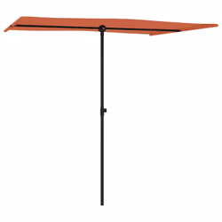 vidaXL Ombrellone da Giardino Palo in Alluminio 2x1,5 m Terracotta - Vista aggiuntiva 3