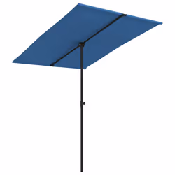 vidaXL Ombrellone da Giardino con Palo in Alluminio 2x1,5 m Azzurro - Vista aggiuntiva 2