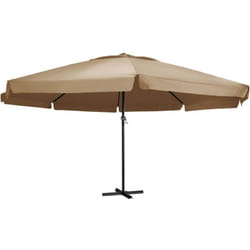 Ombrellone da Esterni con Palo in Alluminio 600 cm Grigio Talpa Vidaxl 82916