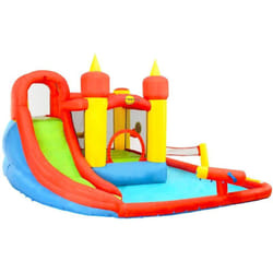 Happy Hop - Gonfiabile con Scivolo e Piscina 410x385x220 cm pvc