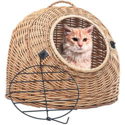 Vidaxl - Trasportino per Gatti 60x45x45 cm in Salice Naturale 77642