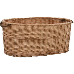 Cesta per Legna con Maniglie 78x54x34cm Salice Naturale Vidaxl 4471