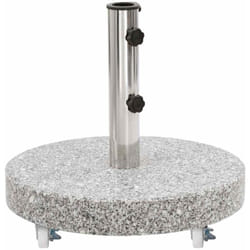 Base per Ombrellone Granito 30 kg Circolare Grigia Vidaxl 45286