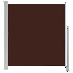 vidaXL Tenda da Sole Laterale Retrattile per Patio 140x300cm Marrone - Vista aggiuntiva 2