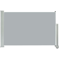 Tenda Laterale Retrattile per Patio 60x300 cm Grigia
