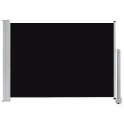vidaXL Tenda Laterale Retrattile per Patio 80x300 cm Nera - Vista aggiuntiva 2