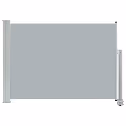 vidaXL Tenda Laterale Retrattile per Patio 80x300 cm Grigia - Vista aggiuntiva 2