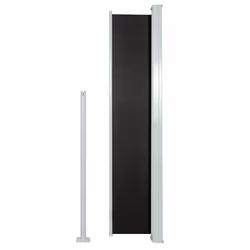 vidaXL Tenda Laterale Retrattile per Patio 170x300 cm Nera - Vista aggiuntiva 3