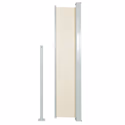 vidaXL Tenda Laterale Retrattile per Patio 100x500 cm Crema - Vista aggiuntiva 3