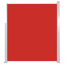 vidaXL Tenda Laterale Retrattile per Patio 100x500 cm Rosso - Vista aggiuntiva 2