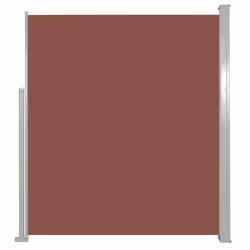 vidaXL Tenda Laterale Retrattile per Patio 100x500 cm Marrone - Vista aggiuntiva 2