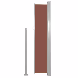 vidaXL Tenda Laterale Retrattile per Patio 100x500 cm Marrone - Vista aggiuntiva 3