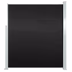 vidaXL Tenda Laterale Retrattile per Patio 120x500 cm Nero - Vista aggiuntiva 2