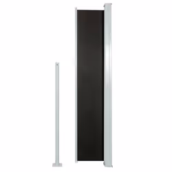 vidaXL Tenda Laterale Retrattile per Patio 120x500 cm Nero - Vista aggiuntiva 3
