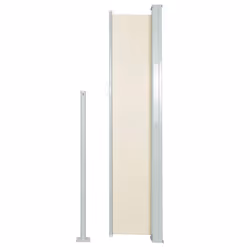 vidaXL Tenda Laterale Retrattile per Patio 120x500 cm Crema - Vista aggiuntiva 3