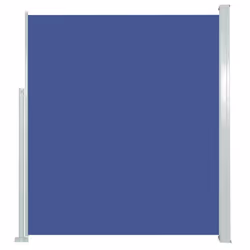 vidaXL Tenda Laterale Retrattile per Patio 120x500 cm Blu - Vista aggiuntiva 2