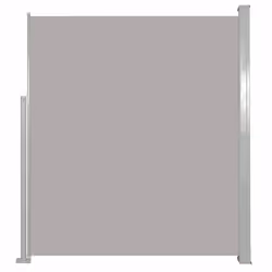vidaXL Tenda Laterale Retrattile per Patio 120x500 cm Grigia - Vista aggiuntiva 2