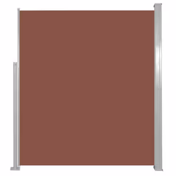 vidaXL Tenda Laterale Retrattile per Patio 120x500 cm Marrone - Vista aggiuntiva 2