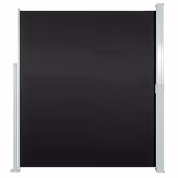 vidaXL Tenda Laterale Retrattile per Patio 140x500 cm Nera - Vista aggiuntiva 2