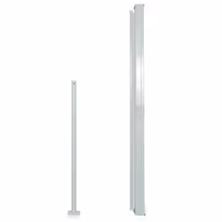 vidaXL Tenda Laterale Retrattile per Patio 140x500 cm Nera - Vista aggiuntiva 3