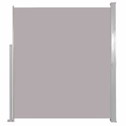 vidaXL Tenda Laterale Retrattile per Patio 140x500 cm Grigia - Vista aggiuntiva 2