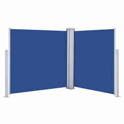 vidaXL Tenda da Sole Laterale Retrattile Blu 100x600 cm - Vista aggiuntiva 2