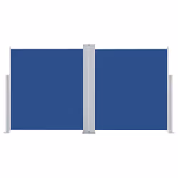 vidaXL Tenda da Sole Laterale Retrattile Blu 100x600 cm - Vista aggiuntiva 3