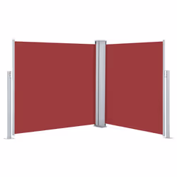 vidaXL Tenda da Sole Laterale Retrattile Rossa 100x600 cm - Vista aggiuntiva 2