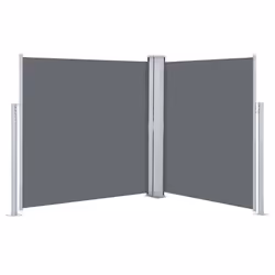 vidaXL Tenda da Sole Laterale Retrattile Antracite 140x600 cm - Vista aggiuntiva 2
