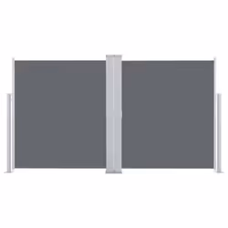 vidaXL Tenda da Sole Laterale Retrattile Antracite 140x600 cm - Vista aggiuntiva 3