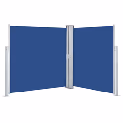 vidaXL Tenda da Sole Laterale Retrattile Blu 140x600 cm - Vista aggiuntiva 2
