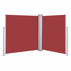 vidaXL Tenda da Sole Laterale Retrattile Rossa 140x600 cm - Vista aggiuntiva 2