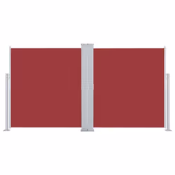 vidaXL Tenda da Sole Laterale Retrattile Rossa 140x600 cm - Vista aggiuntiva 3