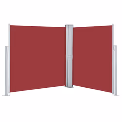 vidaXL Tenda da Sole Laterale Retrattile Rossa 160x600 cm - Vista aggiuntiva 2